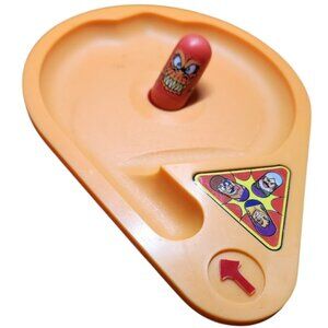 Vintage Toy Game Retro Ja-Ru Crazee Magic Jumping Beans and Track Dish Orange Go